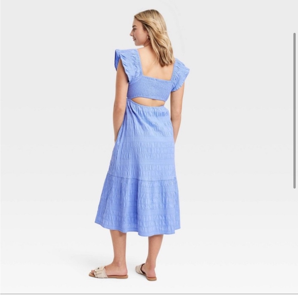 Universal Thread Flutter-Sleeve A-Line Midi Dress… - image 4